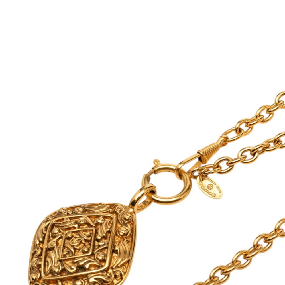 CHANEL Authentic Vintage Gold Logo Necklace - Picture 4 of 6